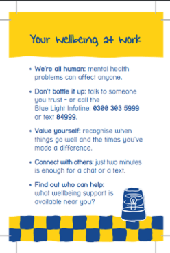 your wellbeing at work poster
